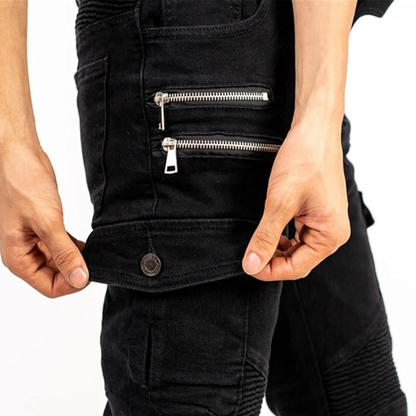 Borvane ShieldFlex™ Blue Motorcycle Jeans