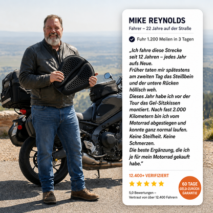 Borvane Motorrad-Sitzkissen für lange Fahrten