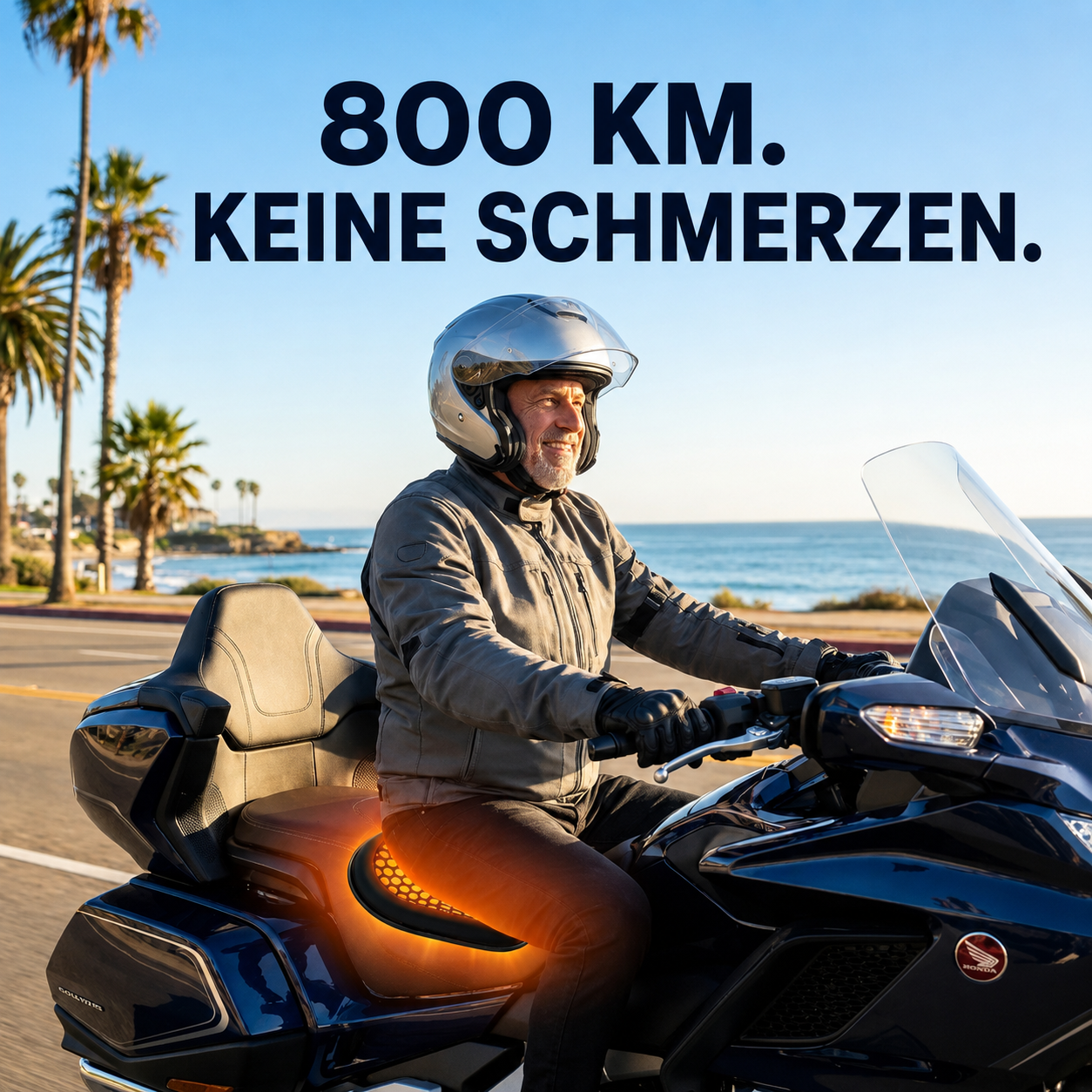Borvane Motorrad-Sitzkissen für lange Fahrten