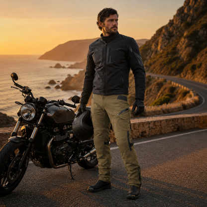 Borvane RoadGuard™ Green Motorcycle Pants