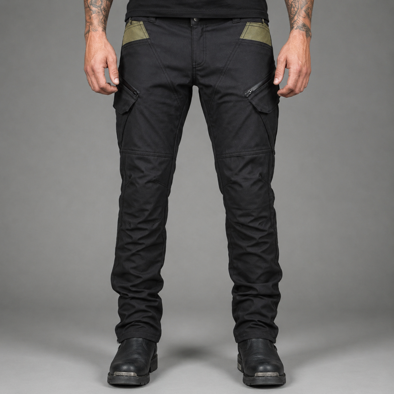 Borvane RoadGuard™ Black Motorcycle Pants