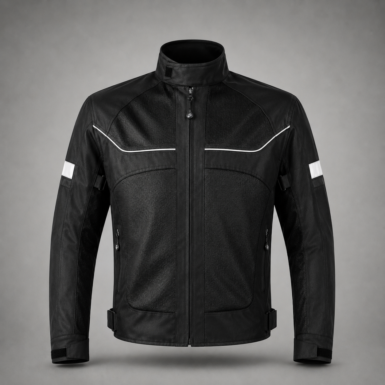 Borvane™ AirGuard Breathable Motorcycle Jacket (Black)