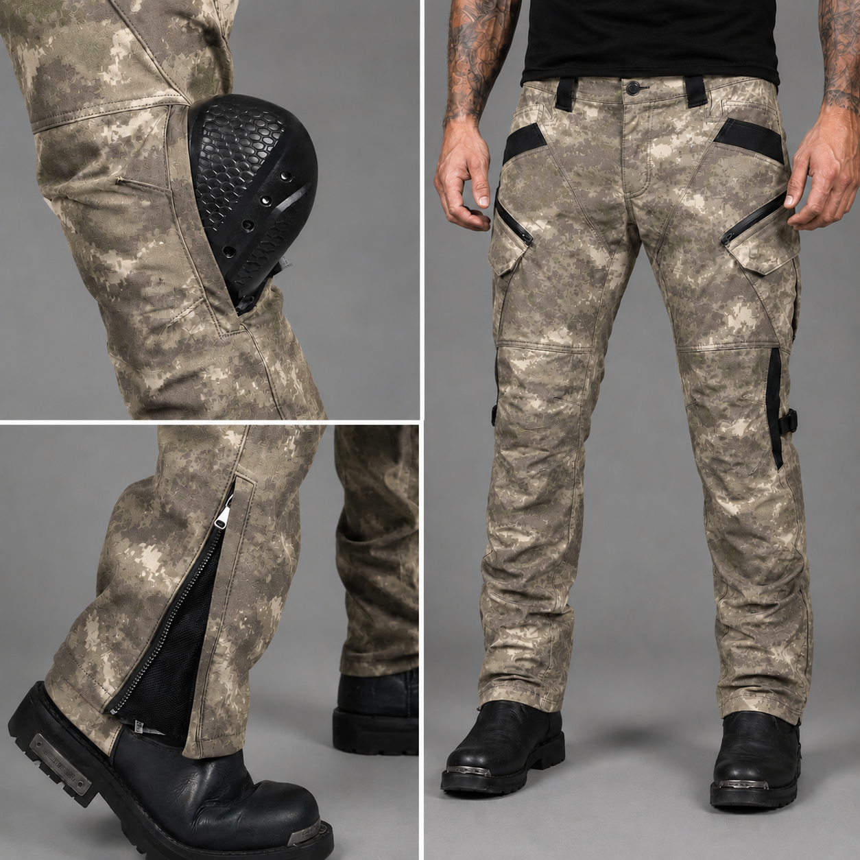 Borvane SchutzKraft™ Camouflage Motorradhose