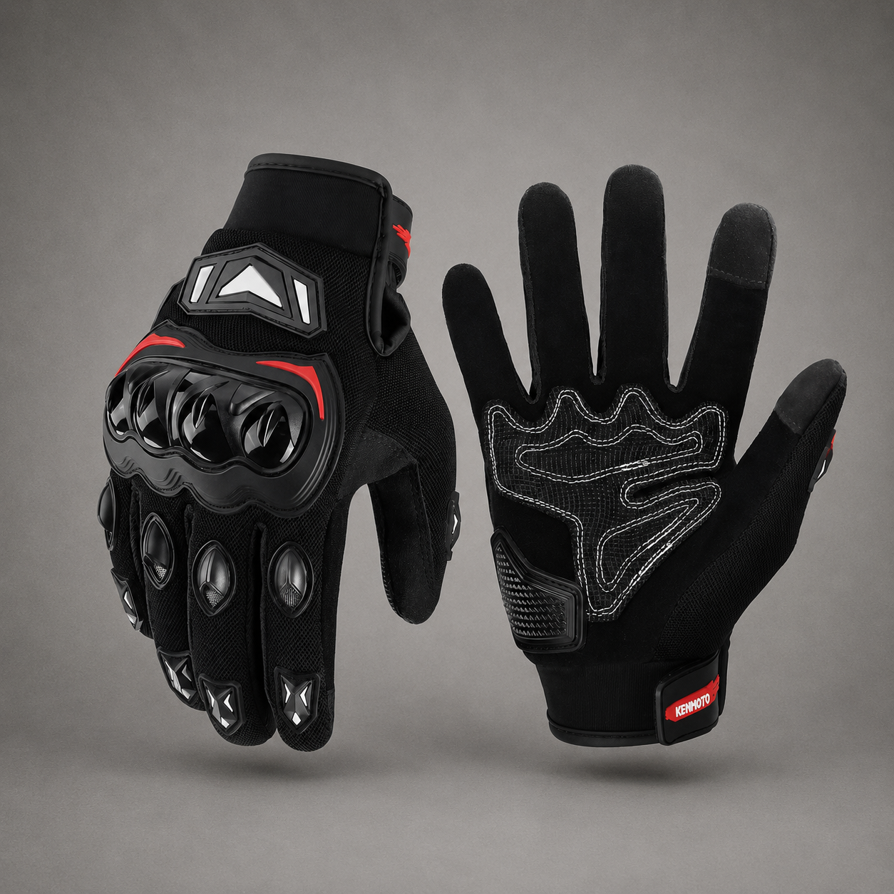 Borvane™ AeroGrip Black/Red Gloves