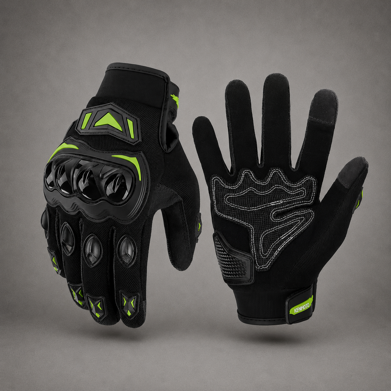 Borvane™ AeroGrip Schwarz/Rot Motorradhandschuhe