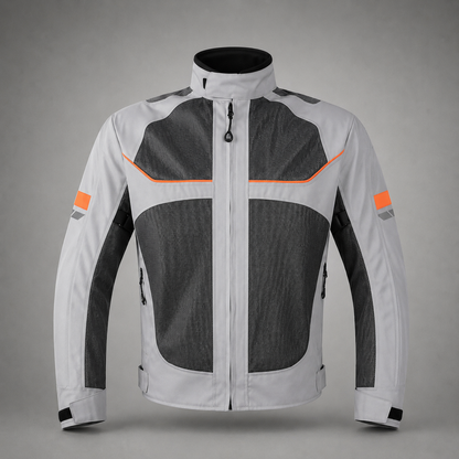 Borvane™ AirGuard Breathable Motorcycle Jacket (Gray)