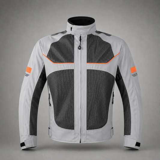 Borvane™ AirGuard Breathable Motorcycle Jacket (Gray)