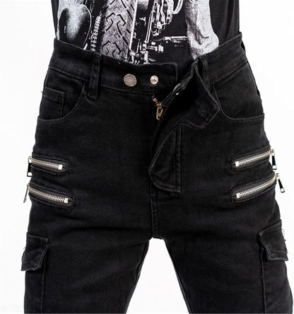 Borvane ShieldFlex™ Black Motorcycle Jeans