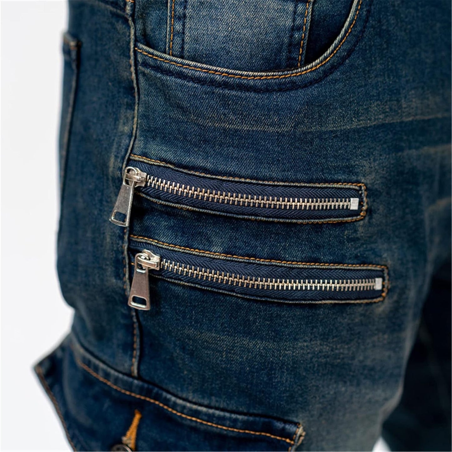 Borvane ShieldFlex™ Blue Motorcycle Jeans
