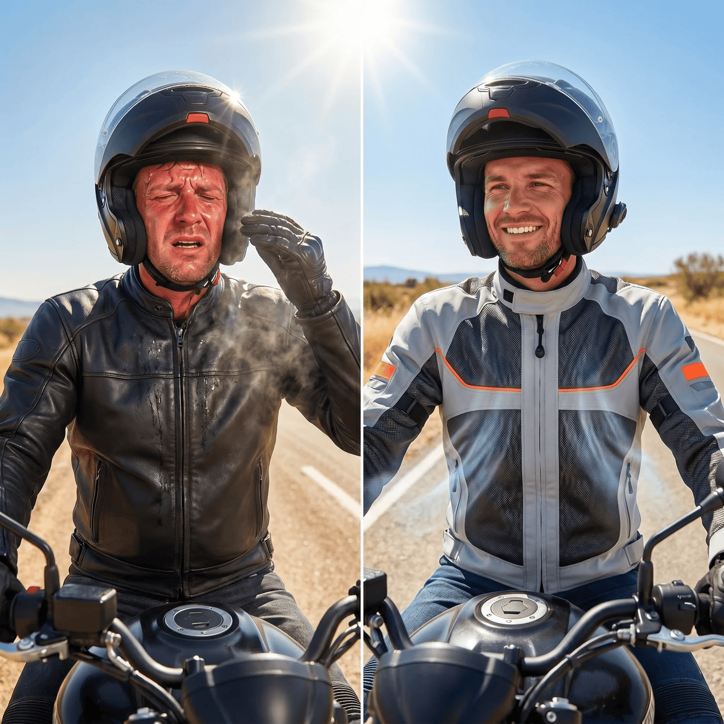 Borvane™ AirGuard Breathable Motorcycle Jacket (Gray)