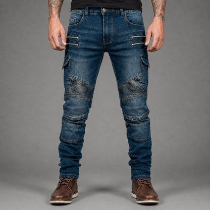 Borvane ShieldFlex™ Blue Motorcycle Jeans